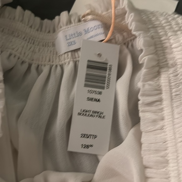 Nwt Aritzia Siena off shoulder blouse in light birch Sz xxs - Picture 3 of 4